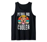 Pit Bull Dad Like A Regular Dad But Cooler Dog Lovers Débardeur