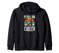 Pit Bull Dad Like A Regular Dad But Cooler Dog Lovers Sweat à Capuche