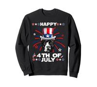 Pit Bull Dog Patriotic American 4th of July Dogs Lovers Sweatshirt