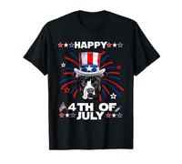 Pit Bull Dog Patriotic American 4th of July Dogs Lovers T-Shirt