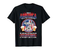 Pit Bull Dog This America We Love Dogs 4th of July T-Shirt