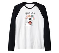 Pit Bull drôle, Chien drôle, Maman Chien Manche Raglan