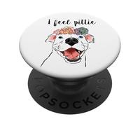 Pit Bull drôle, Chien drôle, Maman Chien PopSockets PopGrip Adhésif