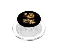 Pit Bull Howling to The Moon American Pit Bull Terrier PopSockets PopGrip pour MagSafe