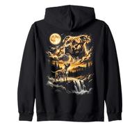 Pit Bull Howling to The Moon American Pit Bull Terrier Sweat à Capuche
