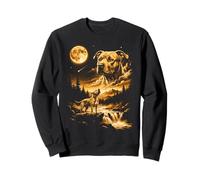 Pit Bull Howling to The Moon American Pit Bull Terrier Sweatshirt