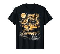 Pit Bull Howling to The Moon American Pit Bull Terrier T-Shirt