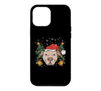 Pit Bull Père Noël lumières Sapin de Noël garçon Chien dogmes Coque pour iPhone 12 Pro Max