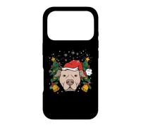 Pit Bull Père Noël lumières Sapin de Noël garçon Chien dogmes Coque pour iPhone 17 Pro