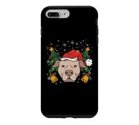 Pit Bull Père Noël lumières Sapin de Noël garçon Chien dogmes Coque pour iPhone 7 Plus/8 Plus