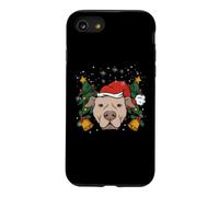 Pit Bull Père Noël lumières Sapin de Noël garçon Chien dogmes Coque pour iPhone SE (2020) / 7/8