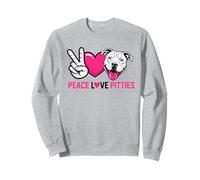 Pit Bull Pittie Peace Love Pitbull Rescue Dog Lover Sweatshirt