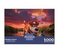 Pit Bull TerrierPuzzle 1000 Pièces Chien Style Pin-up Coloré, Puzzle Qualité Supérieure, Illustration Originale, Détente 38x26cm/1000pcs