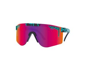 Pit Viper - Lunettes de soleil polarisées - The Voltage Original Wide Black/Turquoise HDPV Polarized Pink-Purple - Noir Noir