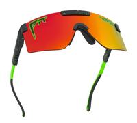 Pit Viper The Original 2.0 Monster Bull Lunettes de soleil larges avec lentille orange polarisée HDPV, noir, vert, large