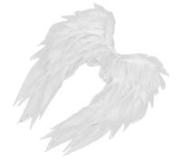 Pitadue Accessoires de costume d'ange léger en organza transparent - Harnais réglable pour costume de fées sombres d'Halloween - Aile d'ange