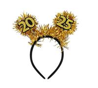 Pitadue Bandeau pour festival, carnaval, fête, Nouvel An, année 2025, poudre scintillante pour tous les âges