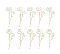 Pitadue Ensemble de décoration de fleurs sauvages en bois uni pour décoration murale d'intérieur