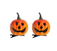 Pitadue Jolie coiffe en forme de citrouille faite à la main - Décoration de fête de Noël pour femmes et filles - Cheveux épais et fins