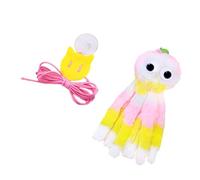 Pitadue Jouet de divertissement à suspendre pour chaton - Couleur vibrante - Son froissé - Équipement de jeu couineur - Fixation murale