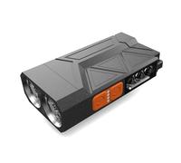 Pitadue Lampe de travail LED rechargeable par USB avec corps en aluminium pour le camping, la randonnée et les réparations nocturnes