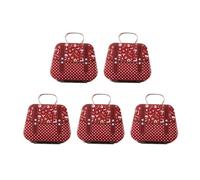 Pitadue Lot de 5 boîtes à bonbons de Noël en fer avec de superbes illustrations pour fournitures de fête