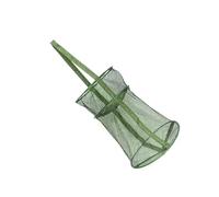 Pitadue Panier de pêche portable pour poissons, filet de rangement pour appâts, filet de pêche pliable pour garder les écrevisses et les ménés, équipement de pêche en plein air