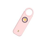 Pitadue Porte-clés d'alarme de défense 135 dB - Vibration - Induction - Alarme de sécurité - Lampe torche rechargeable - Dispositif anti-loup - Alarme légère pour l'extérieur