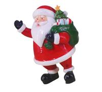 Pitadue Statuette de Père Noël de Noël en colophane - Décoration de vacances construite pour étagère, bureau - Résines de vacances