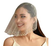 Pitadue Voile de mariée en cristal scintillant avec peigne simple couche en tulle pour mariage et photographie Voile de tulle pour cérémonie de mariée, crème, Taille unique