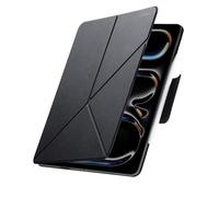 PITAKA Coque pour iPad Pro 13 2024 M4 Coque Magnétique pour iPad Pro 13 7e Génération Housse de Protection Ultralégère avec Porte-Stylo iPad Stand Multi-Angle en PU Cuir Noir [MagEZ Folio 2]
