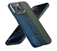 pitaka Coque pour iPhone 16 Pro Max Housse Ultrafine en Fibre Aramide Compatible avec Magsafe Housse de Protection Magnétique au Toucher Agréable [Coque Tissée Tactile]