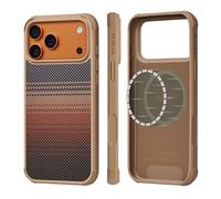pitaka Coque pour iPhone 17 Pro Max Étui de Protection Magnétique Compatible avec MagSafe Housse Fine en Fibre d'Aramide et TPU avec Protection Intégrale [ProGuard Militaire] Sunset