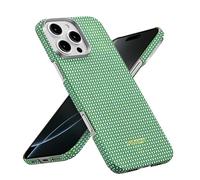 pitaka Coque Ultramince pour iPhone 16 Pro Max en Fibre Aramide de Qualité Aéronautique Compatible avec Magsafe Housse Magnétique Étui Léger avec Protection Caméra Forêt