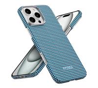 pitaka Coque Ultramince pour iPhone 16 Pro Max en Fibre Aramide de Qualité Aéronautique Compatible avec Magsafe Housse Magnétique Étui Léger avec Protection Caméra Océan