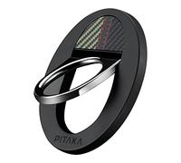 PITAKA Poignée Magnétique Support pour Anneau de Téléphone Portable Compatible avec magsafe Support de Doigt Réglable pour iPhone 15/14/13/12 Série en Fibre Aramide [MagEZ Grip 2] Ouverture