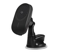 pitaka Support de Voiture avec Chargeur sans Fil 15W Compatible avec magsafe Support Magnétique pour Téléphone de Voiture Rotatif à 360 Ventouse [MagEZ Car Mount Pro]