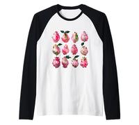 Pitaya Aquarelle Fruit Art Tropical Summer Vibe Manche Raglan