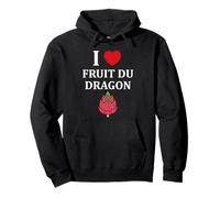 Pitaya Petit Drole Minimaliste Simple i Love Fruit du Dragon Sweat à Capuche