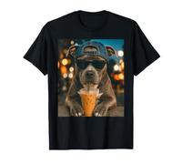 Pitbull Boire du café glacé Drôle Pittie Dog Lover T-Shirt