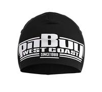 PITBULL - Bonnet Classic Boxing d'Hiver Homme en Tricot, Beanie Confortable et Pratique - Noir et Blanc