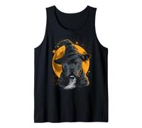 Pitbull Chapeau de Magicien d'halloween pour Chien Motif Lune effrayante sorcière Débardeur