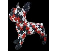 Pitbull chien d'attaque aspect puzzle 180cm de haut Figurine de décoration/publicitaire - GFK - surdimensionné XXL - pour l'extérieur