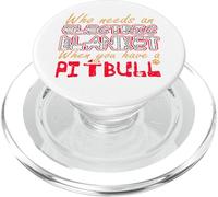 Pitbull Christmas Who Needs Couverture électrique avec Pit Bull PopSockets PopGrip pour MagSafe