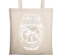 Pitbull Club Society Sac fourre-tout en coton naturel écologique Beige