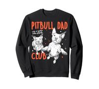 Pitbull Dad Club Pittie Dog Dad pour Hommes Fête des Pères Sweatshirt