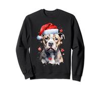 Pitbull de Noël avec Bonnet de Noel Sweatshirt