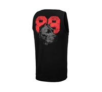Pitbull Débardeur pour Homme T-Shirt Top Imprimé accrocheur T-Shirt de Sport Coupe ajustée Pit Bull West Coast Hommes Débardeur Slim Fit Dog 89 Hommes T-Shirts Vêtements de Sport sans Manches, Noir,