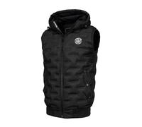 PITBULL - Gilet Carver Homme Avec Capuche, Sans Manches à Coupe Sportive Classique Universelle, Chaud et Confortable pour l'Extérieur - S, Noir