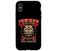 Pitbull If You Don't Like My Dog Pit Bull Cadeau pour Les propriétaires de Pit Bull Coque pour iPhone X/XS
